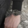 Montre Mido Commander Big Date 42mm Cadran Anthracite Bracelet Acier inoxydable Gris