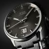 Montre Mido Commander Big Date 42mm Cadran Anthracite Bracelet Acier inoxydable Gris