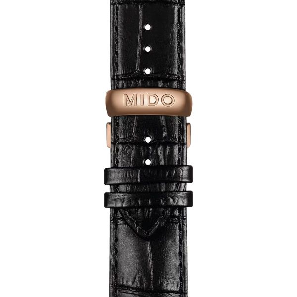 Montre Mido Commander Big Date 42mm Cadran Noir Bracelet Cuir Noir