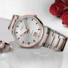 Montre Mido Commander Big Date 42mm Cadran Argent Bracelet Acier inoxydable PVD rose