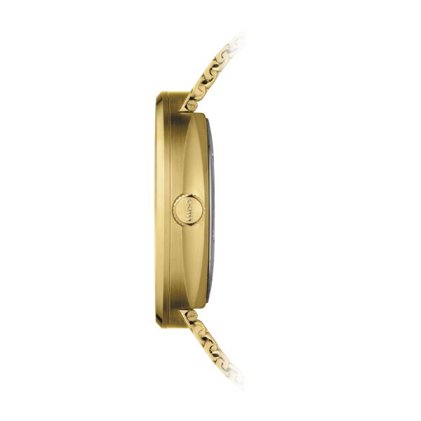 Montre Mido Commander Icône 42mm Cadran Jaune Bracelet Acier inoxydable Or jaune