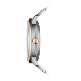 Montre Mido Commander Chronometer 40mm Cadran Argent Bracelet Acier inoxydable PVD rose