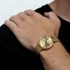 Montre Mido Commander 1959 37mm Cadran Jaune Bracelet Acier inoxydable Doré