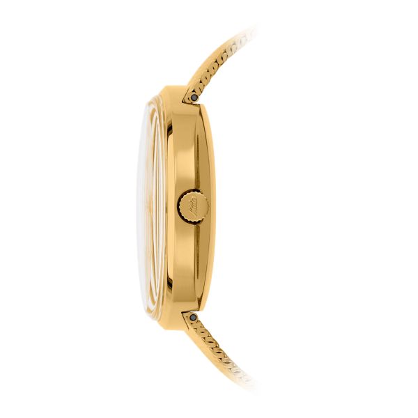 Montre Mido Commander 1959 37mm Cadran Jaune Bracelet Acier inoxydable Doré