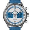 Montre Yema Rallygraf Alpine Cup Series Limited Edition Bracelet Cuir Bleu