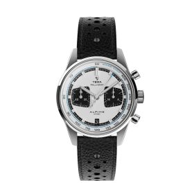Montre Yema Rallygraf Meca Quartz Alpine Cup Series Panda Bracelet Rallye