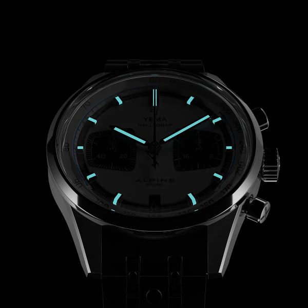 Montre Yema Rallygraf Meca Quartz Alpine Cup Series Panda Bracelet Rallye