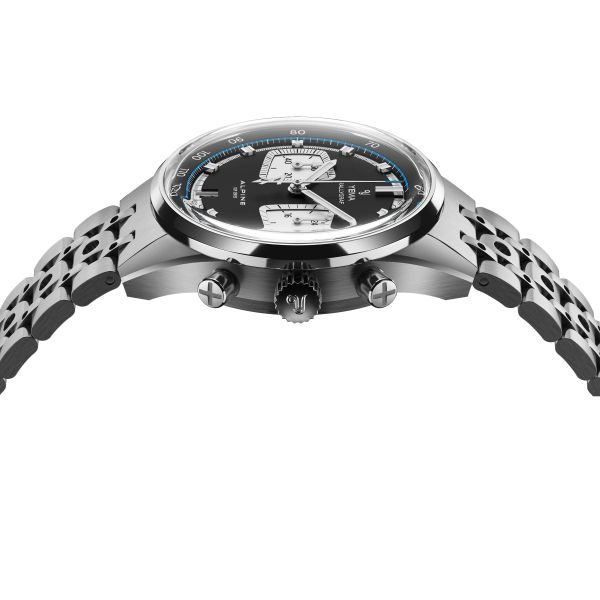 Montre Yema Rallygraf Meca Quartz Alpine Cup Series Reverse Panda Bracelet Acier