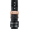 Montre Mido Belluna Royal Lady 33,4mm Cadran Argent Bracelet Tissu Bordeaux