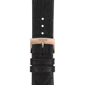 Montre Mido Baroncelli Heritage Gent 39mm Cadran Blanc Bracelet Cuir Noir