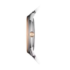 Montre Mido Baroncelli Heritage Gent 39mm Cadran Blanc Bracelet Acier inoxydable PVD rose