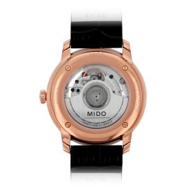 Montre Mido Baroncelli Heritage Gent 39mm Cadran Ivoire Bracelet Cuir Noir