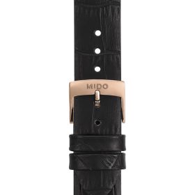 Montre Mido Baroncelli Heritage Lady 33mm Cadran Ivoire Bracelet Cuir Noir