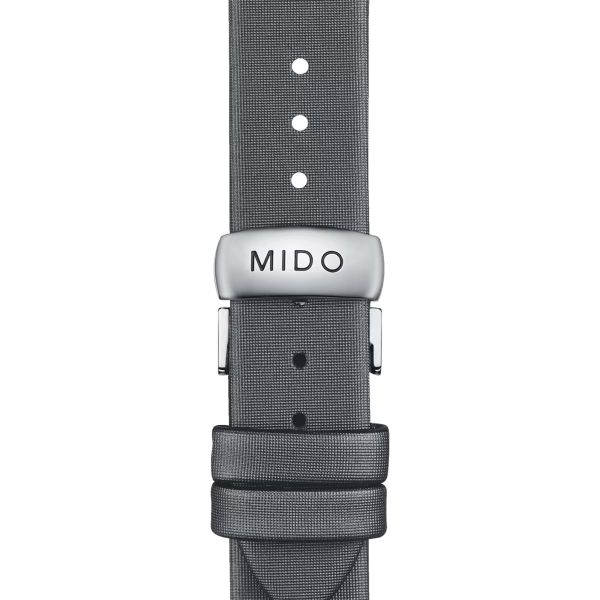 Montre Mido Baroncelli Lady Day & Night 33mm Cadran Nacre blanche Bracelet Cuir Rouge