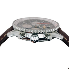 Montre Occasion Breitling Navitimer 43mm Cadran Noir Bracelet Cuir Brun