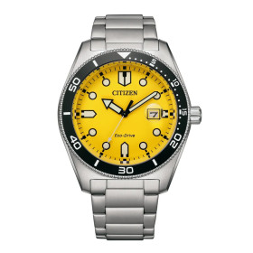 Montre Citizen Sunset Eco-drive CadranBracelet Acier Inoxydable