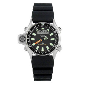 Montre Citizen Aqualand 200m Quartz Cadran Noir Bracelet Caoutchouc