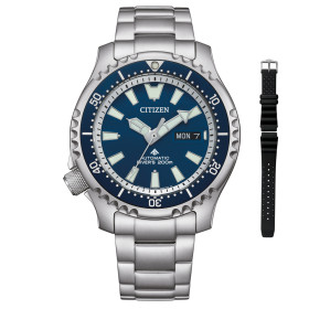 Montre Citizen Promaster Marine Fugu Cadran Bleu Bracelet Strap