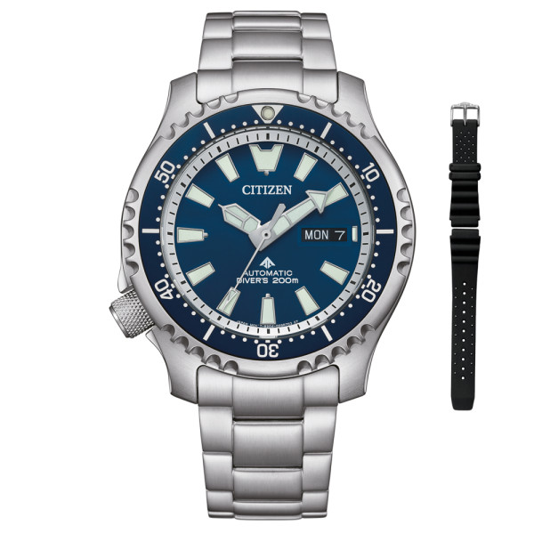 Montre Citizen Promaster Marine Fugu Cadran Bleu Bracelet Strap