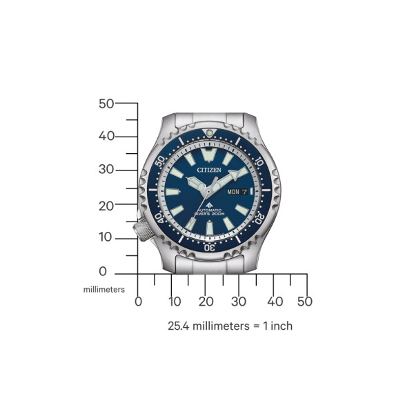 Montre Citizen Promaster Marine Fugu Cadran Bleu Bracelet Strap