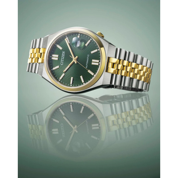 Montre Citizen Tsuyosa 60 Cadran Vert Bracelet Acier Inoxydable