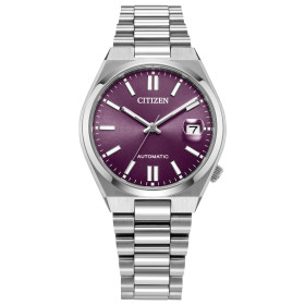 Montre Citizen Tsuyosa 37mm Cadran Violet Bracelet Acier Inoxydable