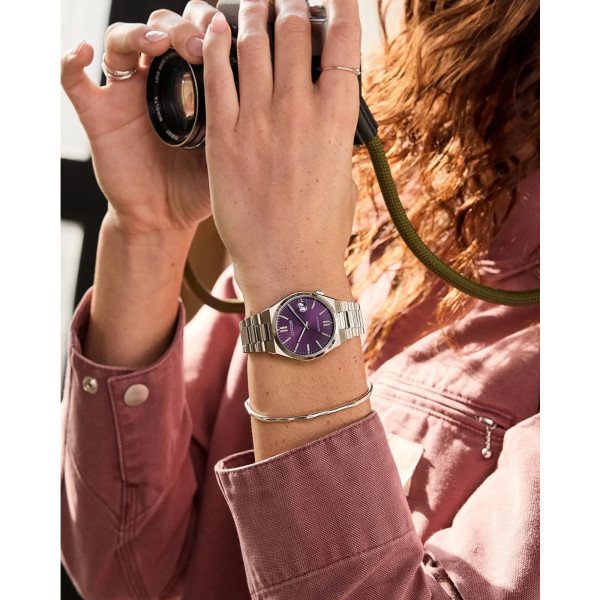 Montre Citizen Tsuyosa 37mm Cadran Violet Bracelet Acier Inoxydable