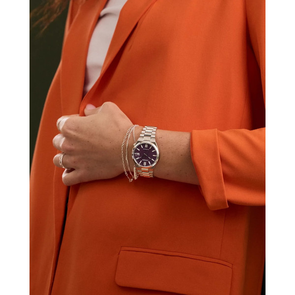 Montre Citizen Tsuyosa 37mm Cadran Violet Bracelet Acier Inoxydable