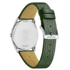 Montre Citizen Suratto Eco-drive Cadran Vert Bracelet Cuir de veau
