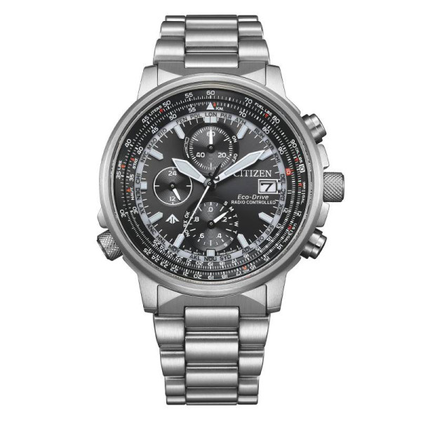Montre Citizen Promaster Sky - Radio Controlled Cadran Noir Bracelet Acier Inoxydable