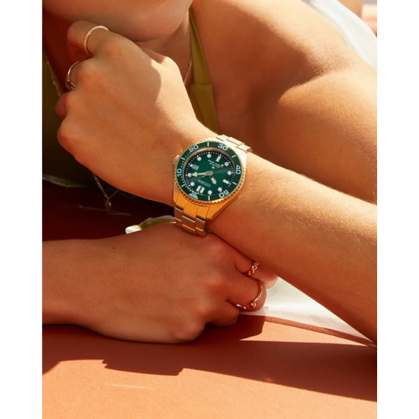 Montre Citizen Promaster Marine Eco-drive Cadran Vert Bracelet Acier Inoxydable
