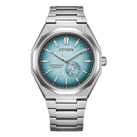 Montre Citizen Zenshin Super Titanium Mechanical Cadran Bleu Bracelet Titane