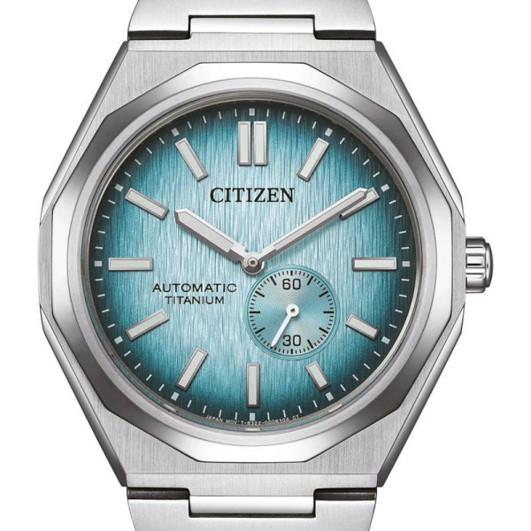 Montre Citizen Zenshin Super Titanium Mechanical Cadran Bleu Bracelet Titane