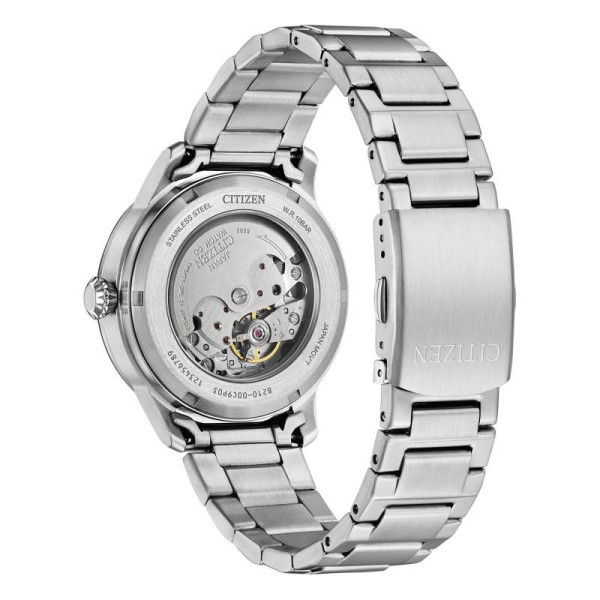 Montre Citizen Urban Military Cadran Noir Bracelet Acier Inoxydable