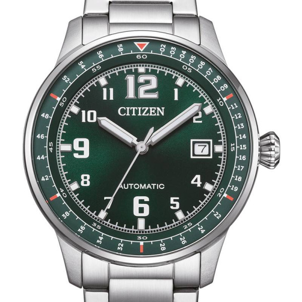 Montre Citizen Urban Military Cadran Vert Bracelet Acier Inoxydable