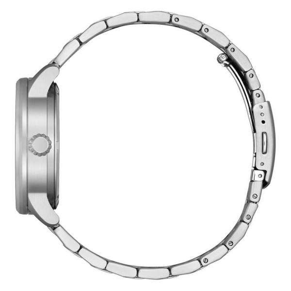 Montre Citizen Urban Military Cadran Blanc Bracelet Acier Inoxydable