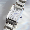 Montre Citizen Elongated Square Cadran Blanc Bracelet Acier Inoxydable