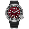 Montre Citizen Promaster Marine E365 Cadran Rouge Bracelet Caoutchouc