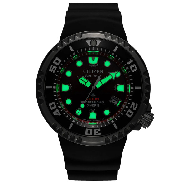 Montre Citizen Promaster Marine E365 Cadran Rouge Bracelet Caoutchouc