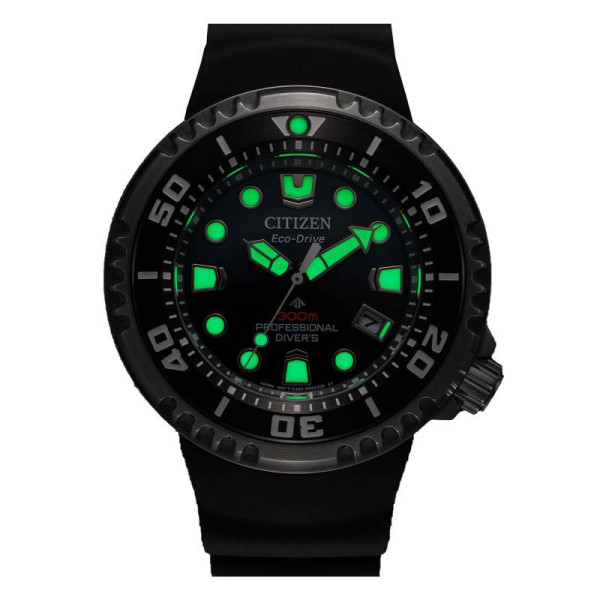 Montre Citizen Promaster Marine E365 Cadran Noir Bracelet Caoutchouc