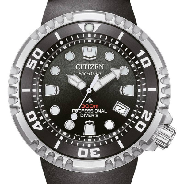 Montre Citizen Promaster Marine E365 Cadran Noir Bracelet Caoutchouc