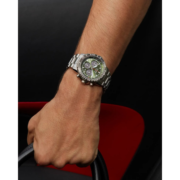 Montre Citizen Promaster Sky B620 Cadran Vert Bracelet Acier Inoxydable