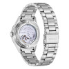 Montre Citizen Crystal Seven Mechanical Cadran Orange Bracelet Metal