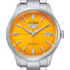 Montre Citizen Crystal Seven Mechanical Cadran Orange Bracelet Metal