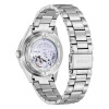 Montre Citizen Crystal Seven Mechanical Cadran Blanc Bracelet Metal
