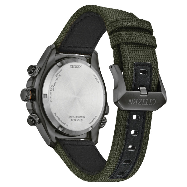 Montre Citizen Promaster Land Eco-drive Cadran Vert Bracelet Textile