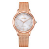Montre Citizen Ladies Eco-drive Cadran Blanc Bracelet Metal