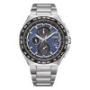 Montre Citizen Radio Control Super Titanium Cadran Bleu Bracelet Metal