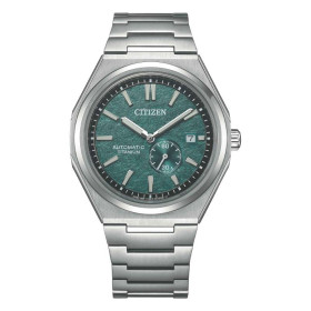 Montre Citizen Zenshin Super Titanium Mechanical Cadran Vert Bracelet Titane