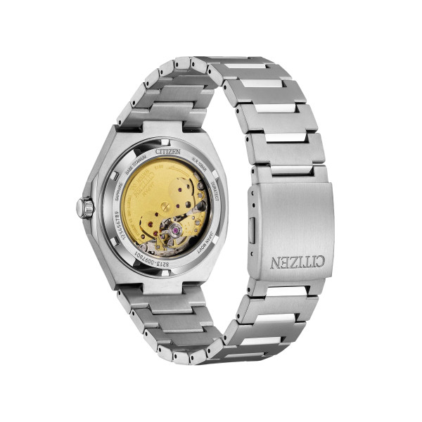 Montre Citizen Zenshin Super Titanium Mechanical Cadran Bleu Bracelet Titane